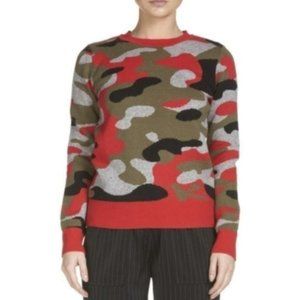 SEN Red Camo Crewneck Sweater